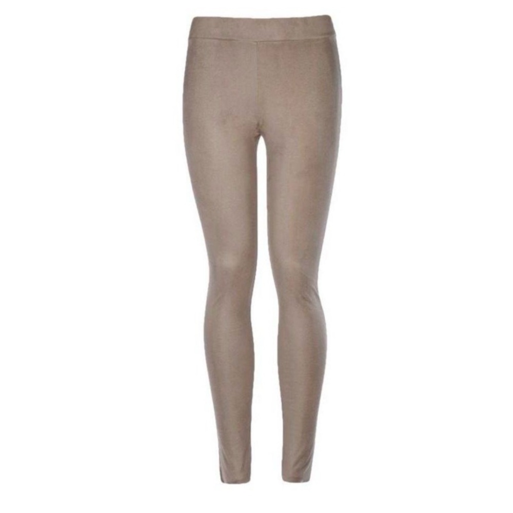 Wolford Suede Leggings in Taupe Brown - Picture 2 of 7